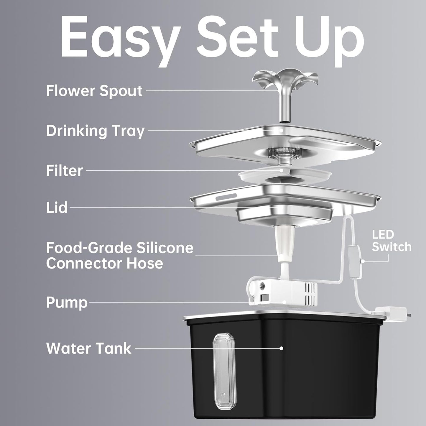 🖐️ Touch-Free Automatic Soap Dispenser – Sleek Stainless Steel Hygiene Solution 🧼✨