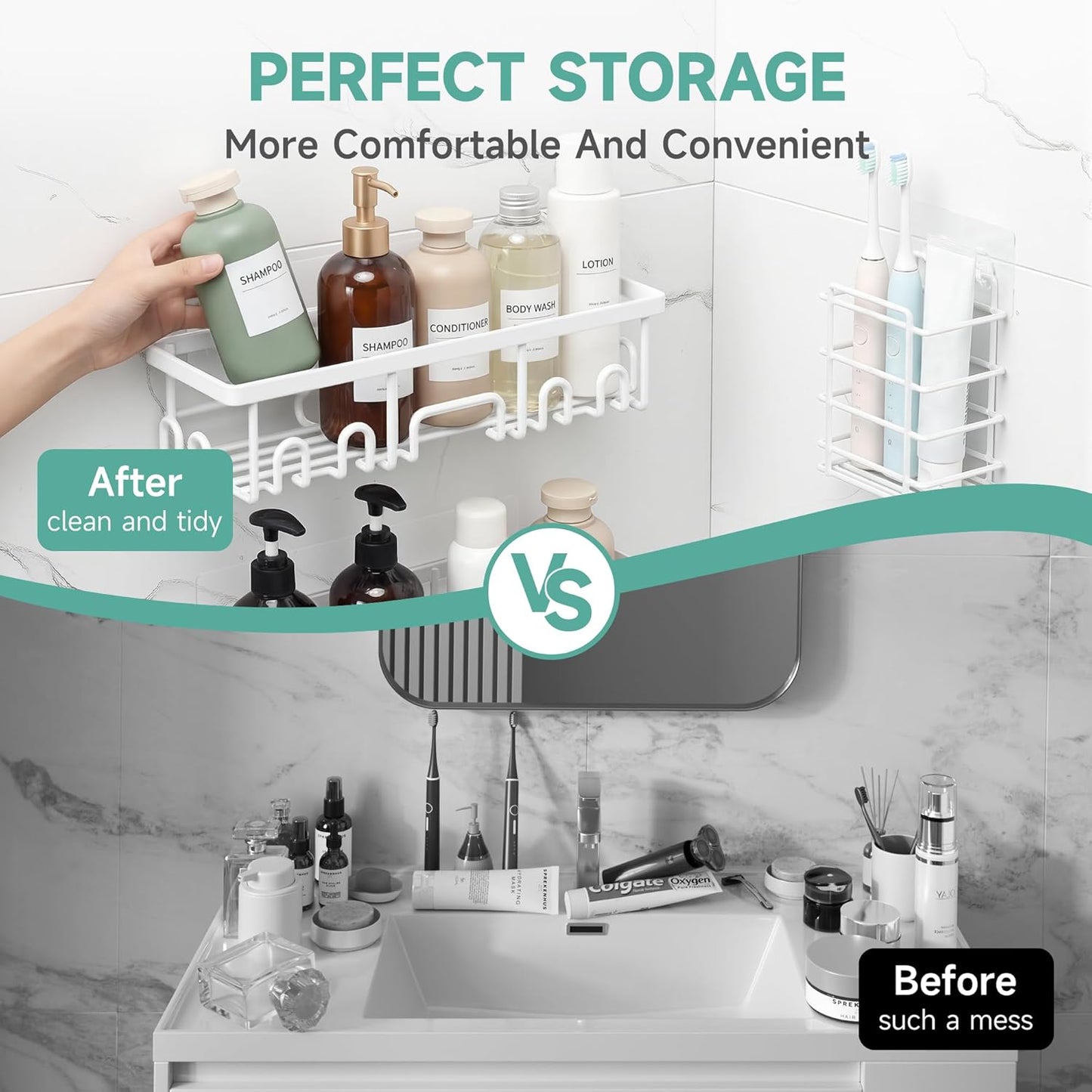 🏠 Multi-Purpose Wall Organizer – Stylish & Practical Storage Solution