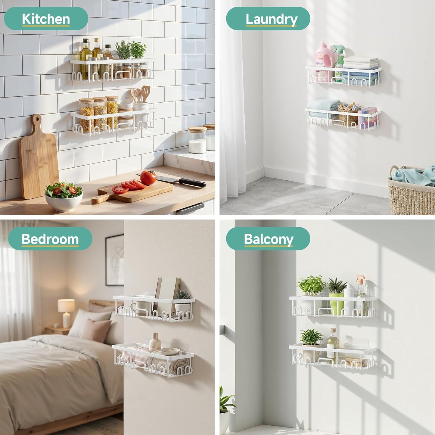 🏠 Multi-Purpose Wall Organizer – Stylish & Practical Storage Solution
